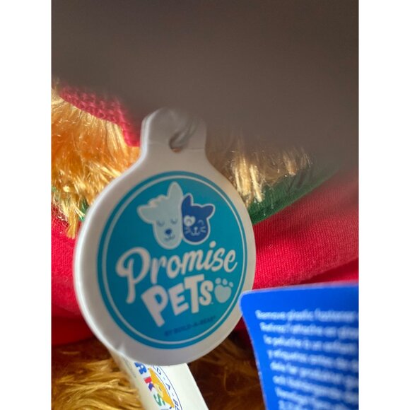 Build-A-Bear Promise Pets Yorkshire Terrier Yorkie Dog Plush NWT Christmas Outfi - Picture 6 of 13